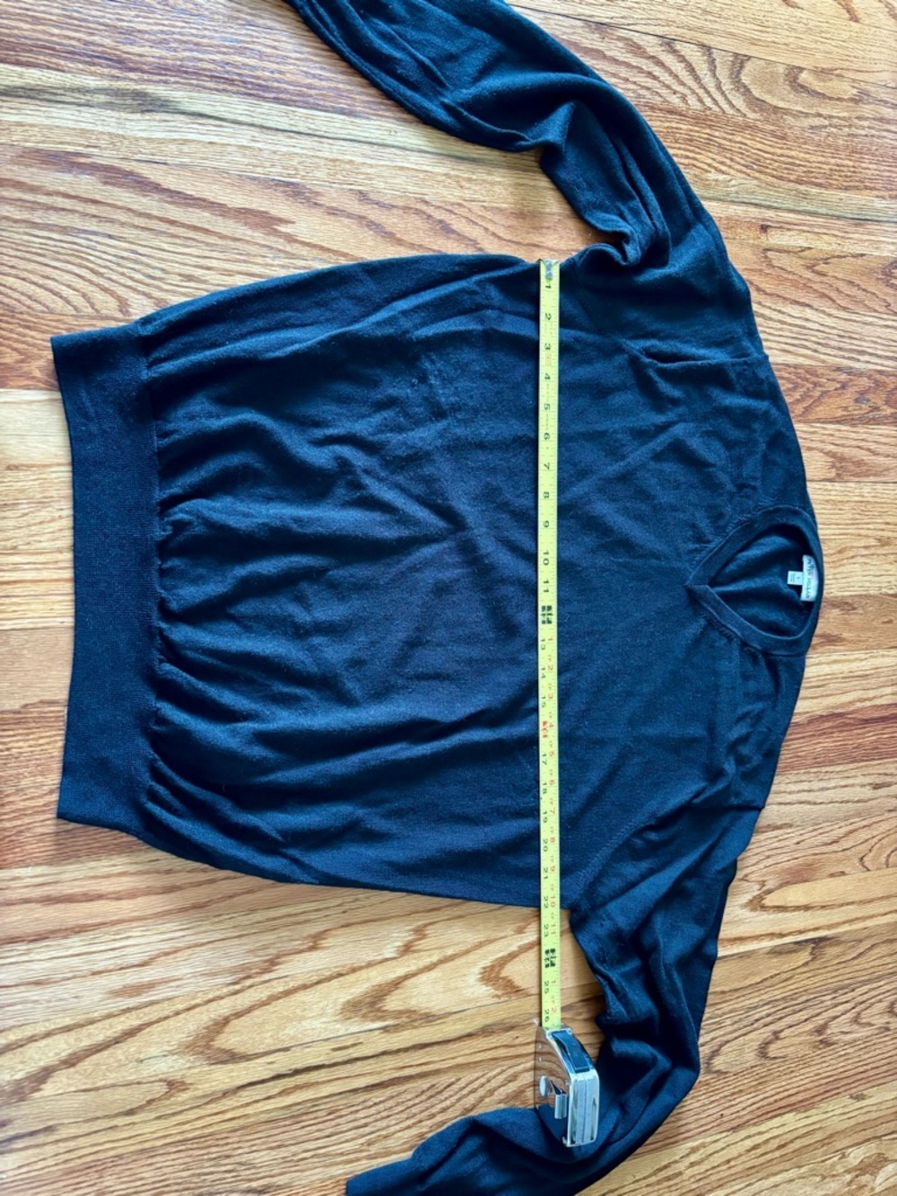 Peter Millar Black V-Neck Sweater - Classic Men's Knit Merino Wool Blend - Picture 4 of 7